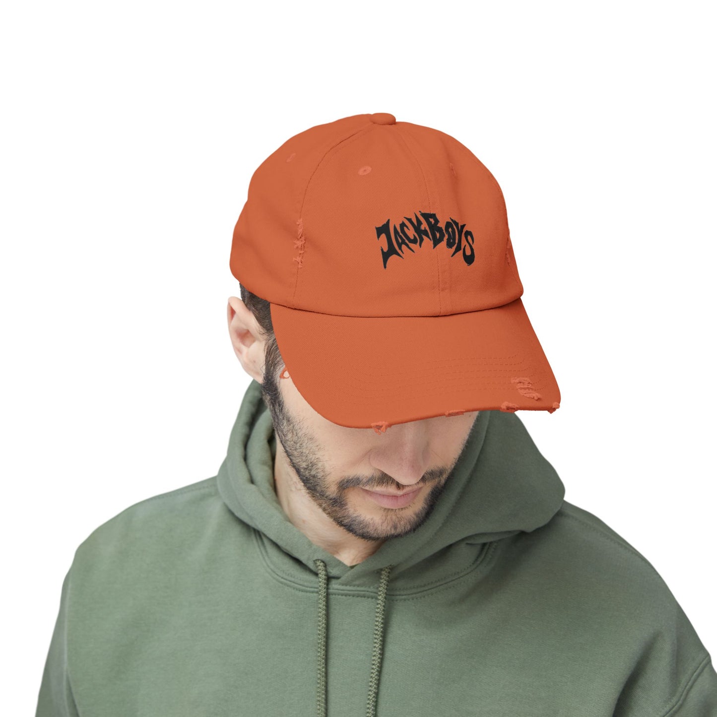 Unisex Distressed Cap with Graphic Design, Trendy Hat, Casual Accessories for Friends, Pet Lovers, Everyday Wear, Unique Gift Idea