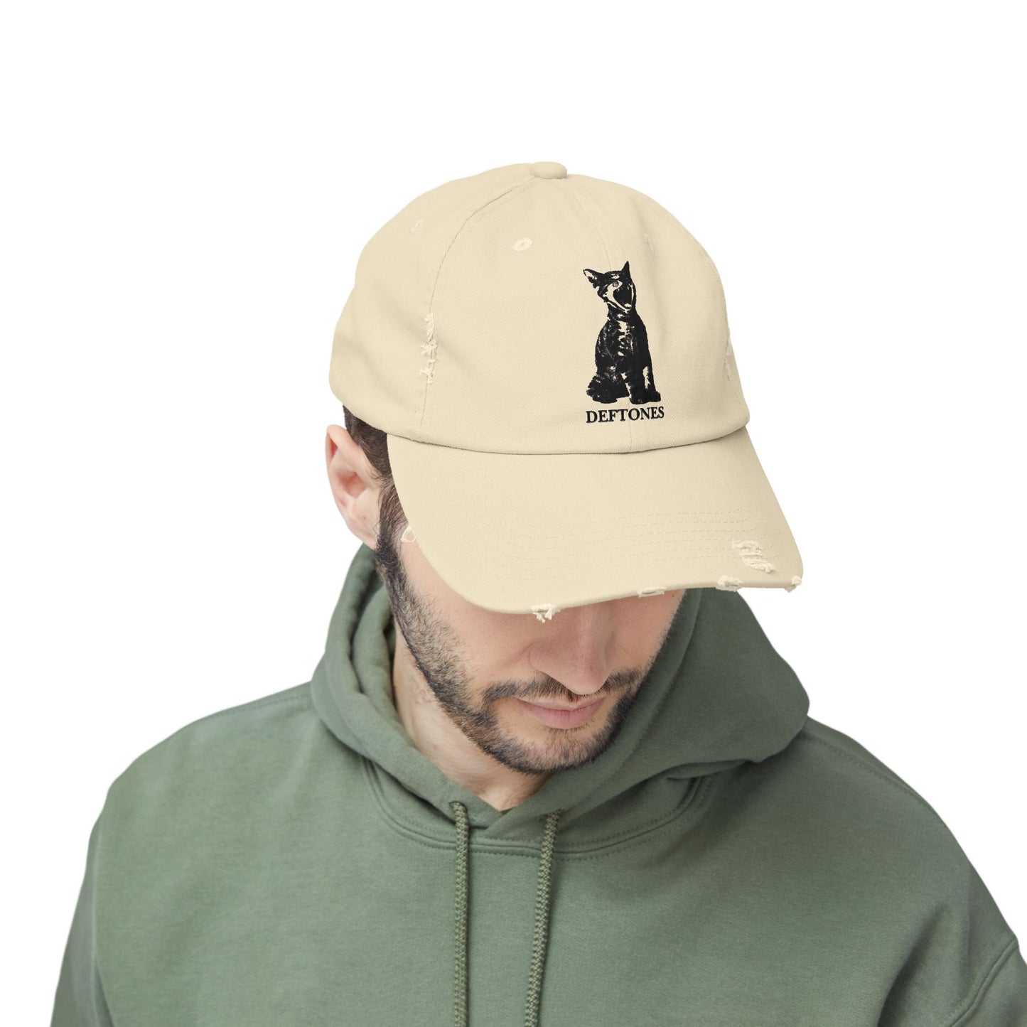 Copy of Unisex Distressed Cap with Graphic Design, Trendy Hat, Casual Accessories for Friends, Pet Lovers, Everyday Wear, Unique Gift Idea
