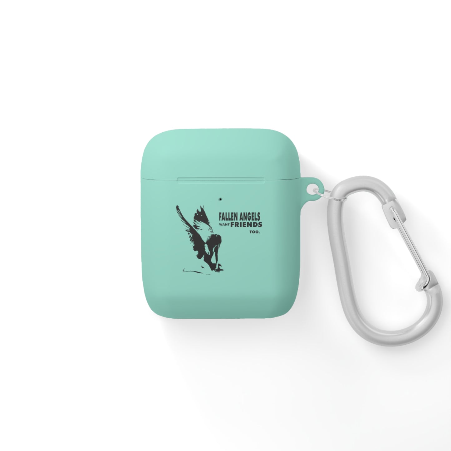 Fallen Angels AirPods Case Cover, Bird Design, Soft Silicone Protector, Unique Gift, Trendy Accessory for Music Lovers