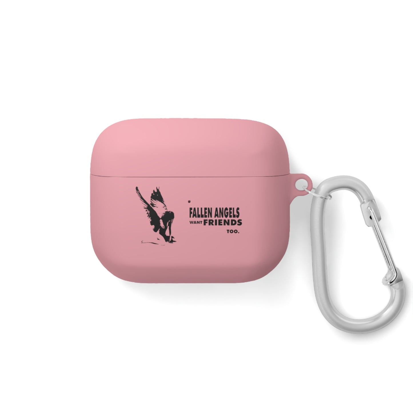Fallen Angels AirPods Case Cover, Bird Design, Soft Silicone Protector, Unique Gift, Trendy Accessory for Music Lovers