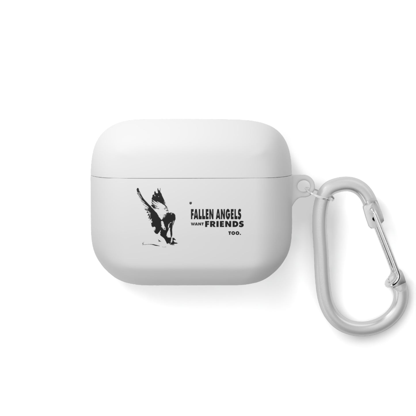 Fallen Angels AirPods Case Cover, Bird Design, Soft Silicone Protector, Unique Gift, Trendy Accessory for Music Lovers