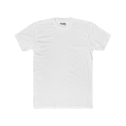 Stylish Graphic Tee with 'fallen angels want friends too' Design, Unisex Crew Shirt, Trendy Casual Wear, Perfect for Street Style, Gift for Music Lovers