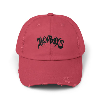 Unisex Distressed Cap with Graphic Design, Trendy Hat, Casual Accessories for Friends, Pet Lovers, Everyday Wear, Unique Gift Idea