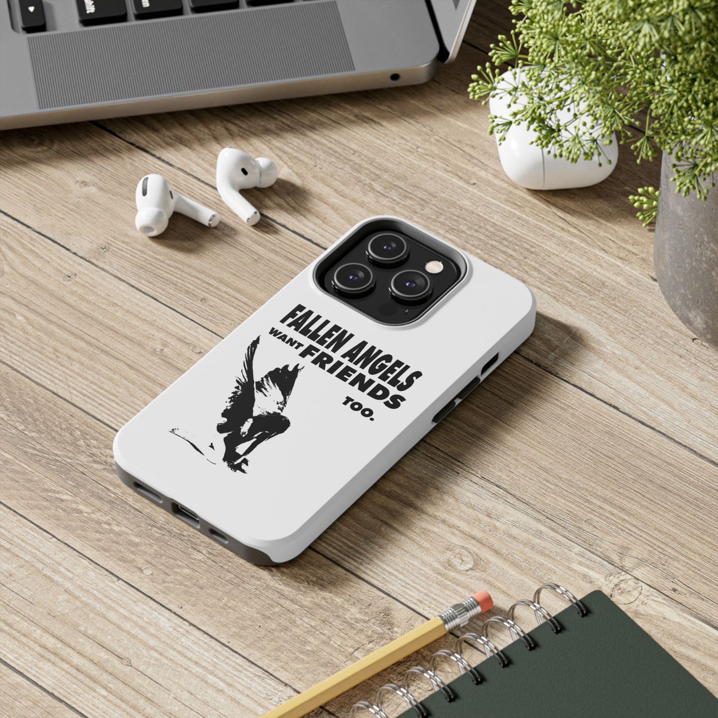Tough Phone Case with Fallen Angels Design | Unique Art for Friends | Gift for Angel Lovers, Phone Accessories, Trendy Tech Cases, [...]