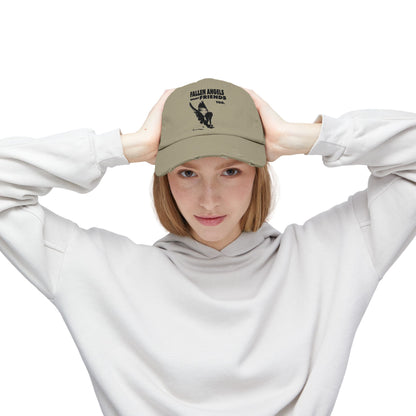 Unisex Distressed Cap with Graphic Design, Trendy Hat, Casual Accessories for Friends, Pet Lovers, Everyday Wear, Unique Gift Idea