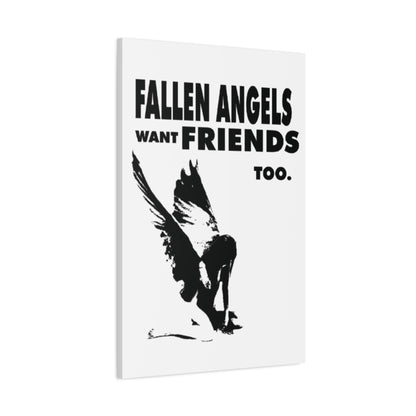 Fallen Angels Canvas Print, Wall Art Decor for Friends, Inspiration Gift, Home Aesthetic, Unique Angel Artwork