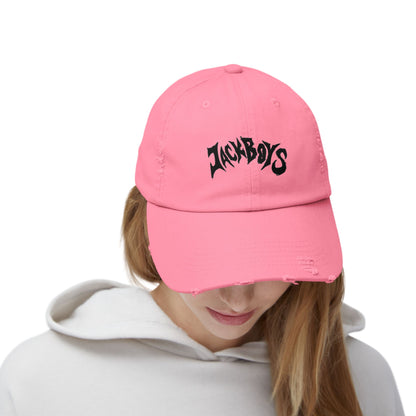 Unisex Distressed Cap with Graphic Design, Trendy Hat, Casual Accessories for Friends, Pet Lovers, Everyday Wear, Unique Gift Idea