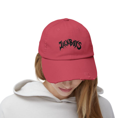 Unisex Distressed Cap with Graphic Design, Trendy Hat, Casual Accessories for Friends, Pet Lovers, Everyday Wear, Unique Gift Idea