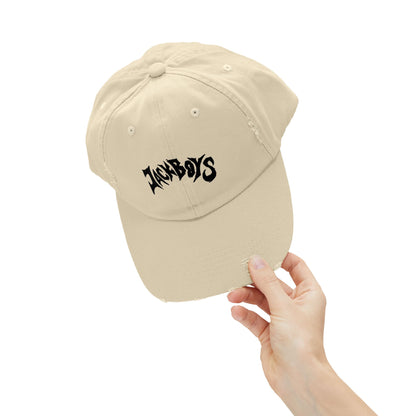 Unisex Distressed Cap with Graphic Design, Trendy Hat, Casual Accessories for Friends, Pet Lovers, Everyday Wear, Unique Gift Idea