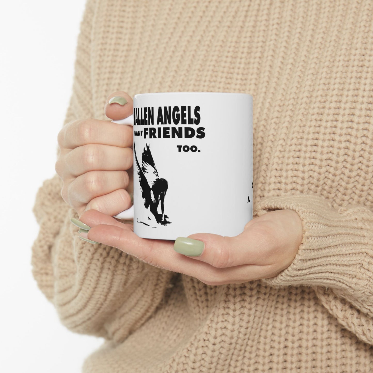 Ceramic Mug with Inspirational Quote, Perfect for Gifts, Coffee Lovers, Friends, Memorials, Home Decor