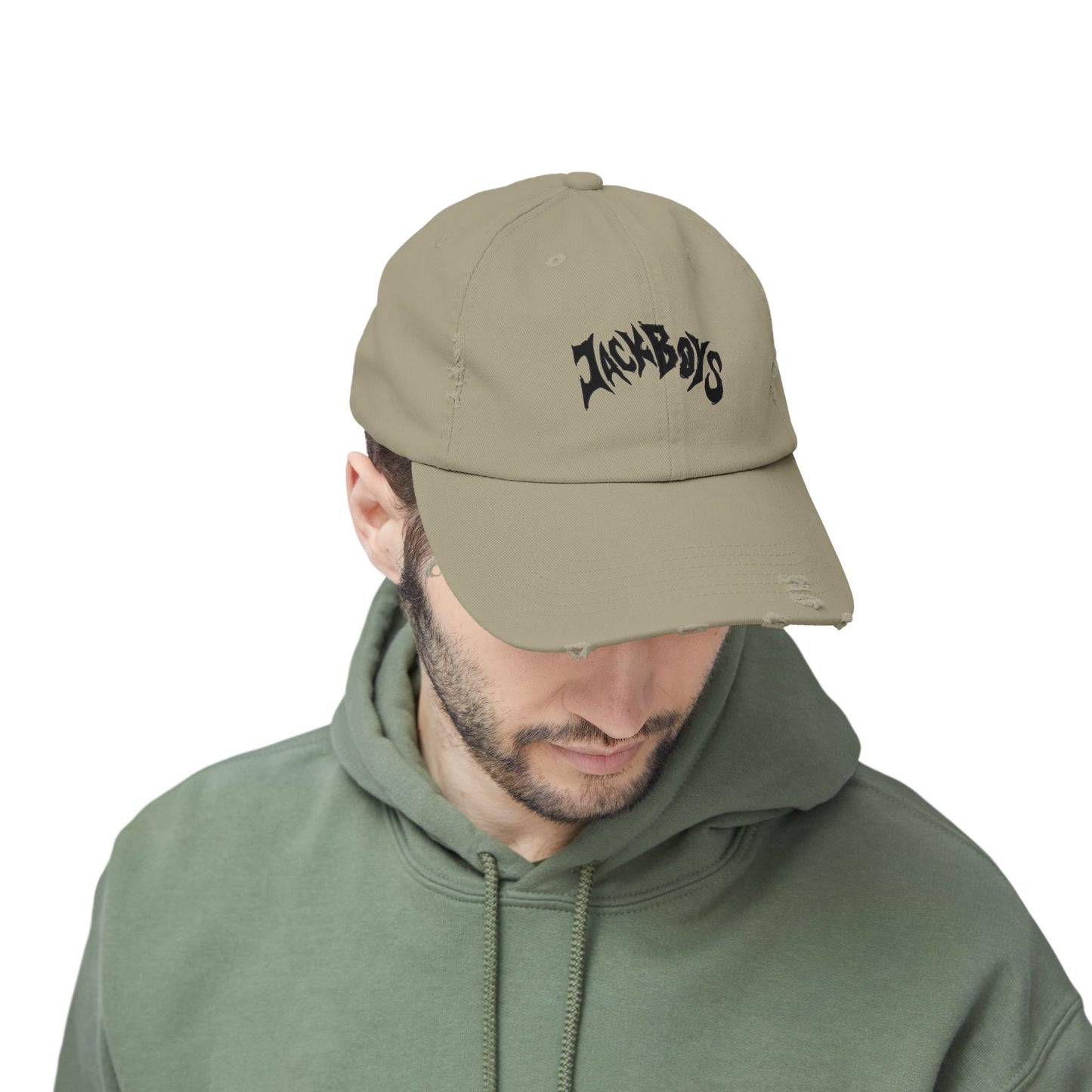 Unisex Distressed Cap with Graphic Design, Trendy Hat, Casual Accessories for Friends, Pet Lovers, Everyday Wear, Unique Gift Idea