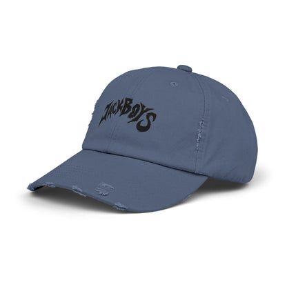 Unisex Distressed Cap with Graphic Design, Trendy Hat, Casual Accessories for Friends, Pet Lovers, Everyday Wear, Unique Gift Idea