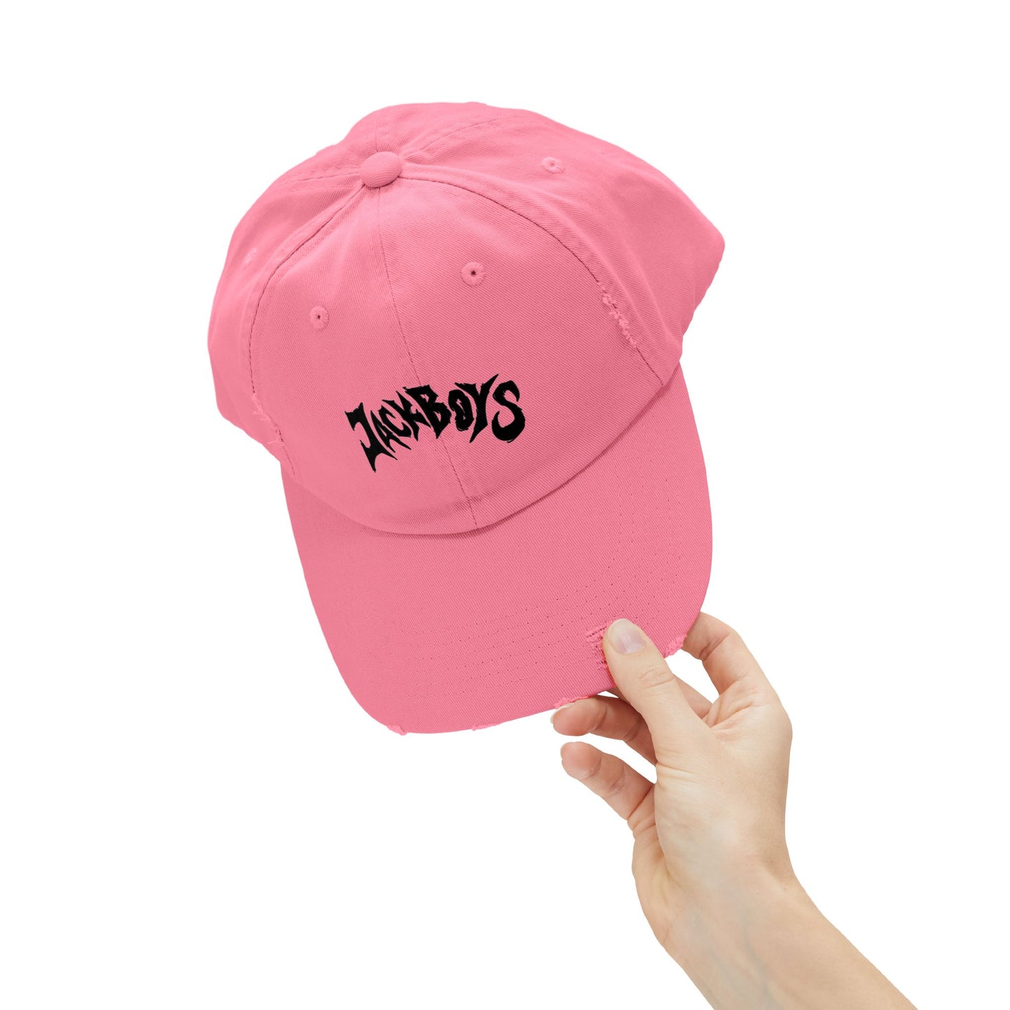 Unisex Distressed Cap with Graphic Design, Trendy Hat, Casual Accessories for Friends, Pet Lovers, Everyday Wear, Unique Gift Idea